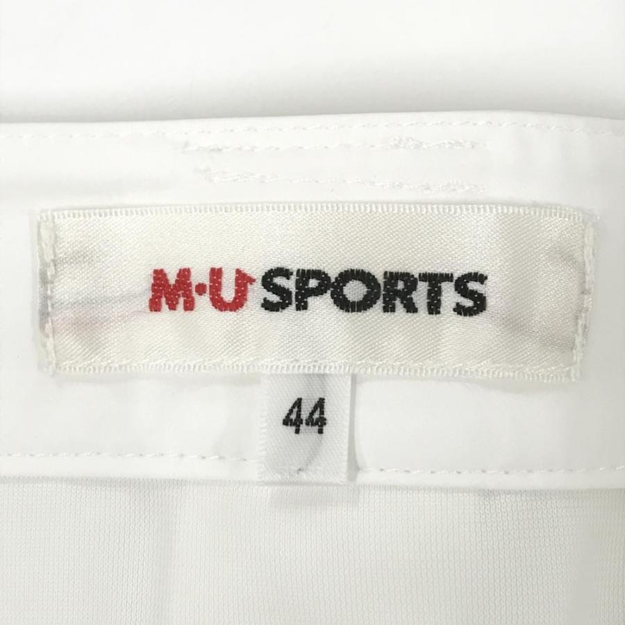 M・U SPORTS 【新品】MUスポーツ プリーツスカート 白×黒 レーステープ