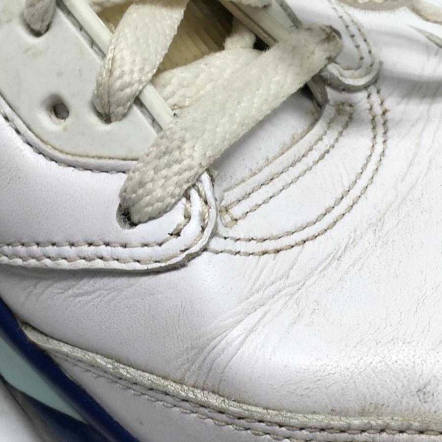 NIKE（ナイキ） ゴルフシューズ 白×ブルー CW4206-100 エアジョーダン5