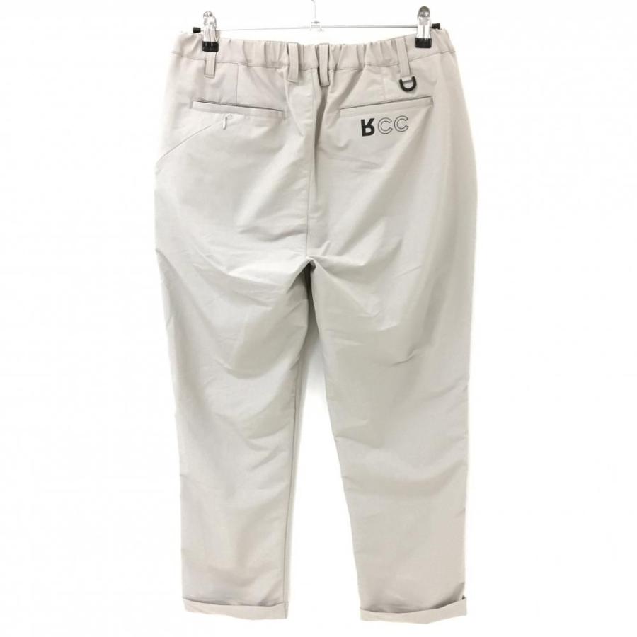 FR2 GOLF エフアールツーゴルフ　ニット　ゴルフパンツ　メンズ　M ロゴ 美品】エフアールツー パンツ グレージュ ロゴ黒 ウエストゴム