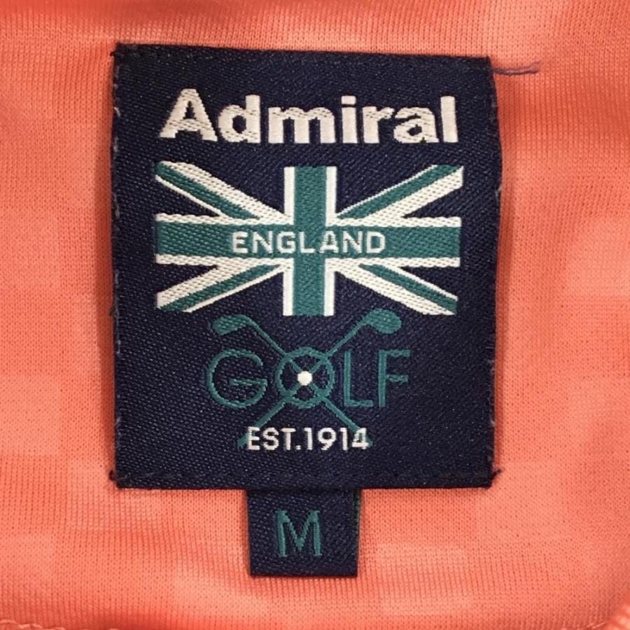 Admiral（アドミラル） 半袖ポロシャツ サーモンオレンジ ブロック