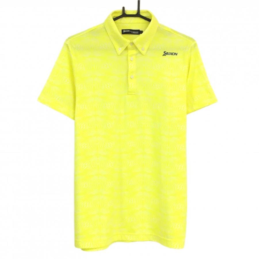 SRIXON 【超美品】スリクソンバイデサント 半袖ポロシャツ イエロー×白