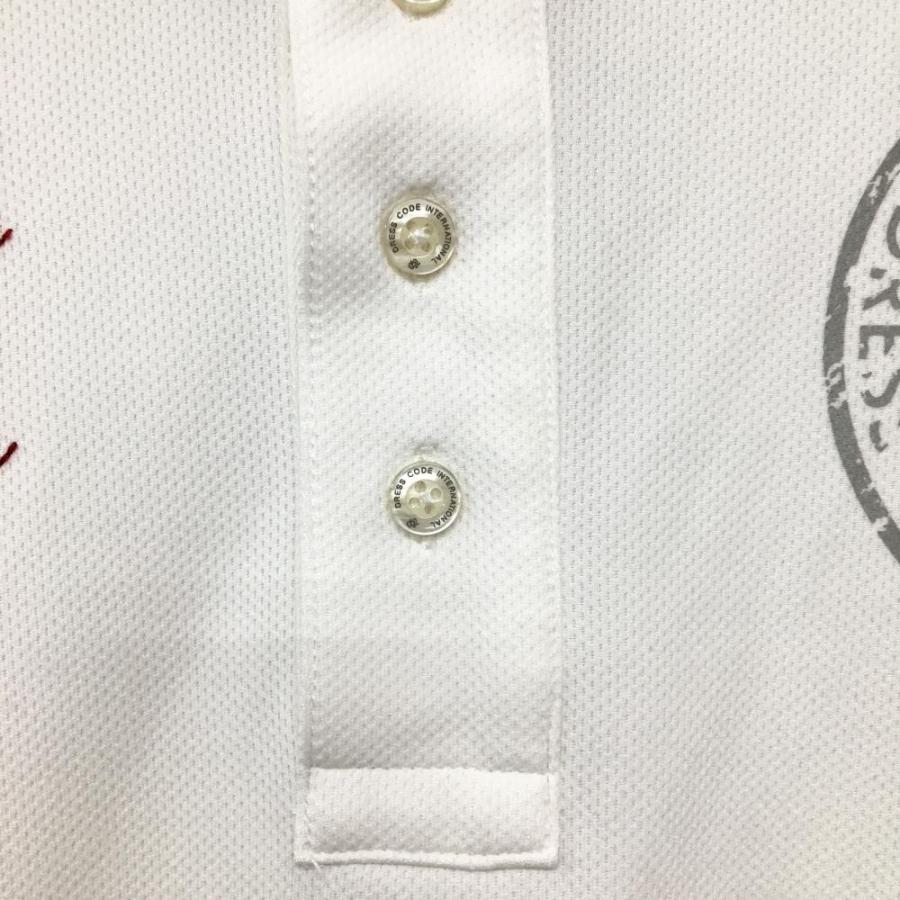 ZOY（ゾーイ） 【美品】ゾーイ 半袖ポロシャツ 白系×グレー×レッド 襟