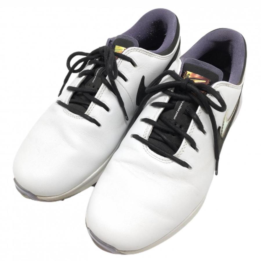 Nike ゴルフシューズ CW8189-100 ホワイト 新品　未使用品 NIKE（ナイキ） 【美品】ナイキ ゴルフシューズ 白×黒×パープル系