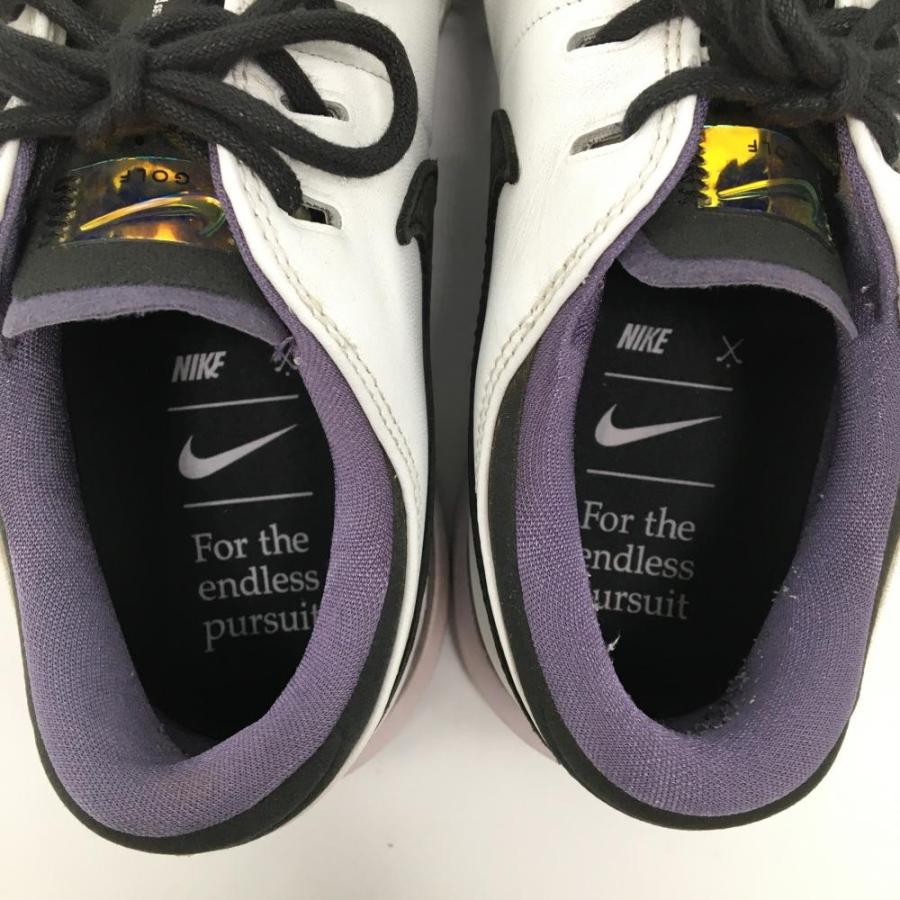 NIKE（ナイキ） 【美品】ナイキ ゴルフシューズ 白×黒×パープル系