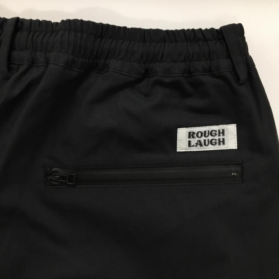 【極美品】ラフロッグゴルフ　軽量ハーフパンツ　ブラック M 超美品】ラフラフ ハーフパンツ 黒 刺しゅう総柄 ラフロッグ メンズ XL