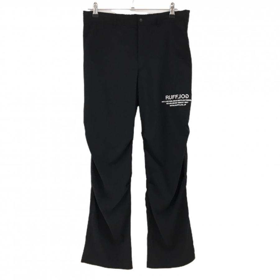 RUFFLOG ラフロッグ　黒色パンツ　Mサイズ RUFFLOG（ラフロッグ） 【新品】ラフロッグ パンツ 黒 ナイロン ロゴ