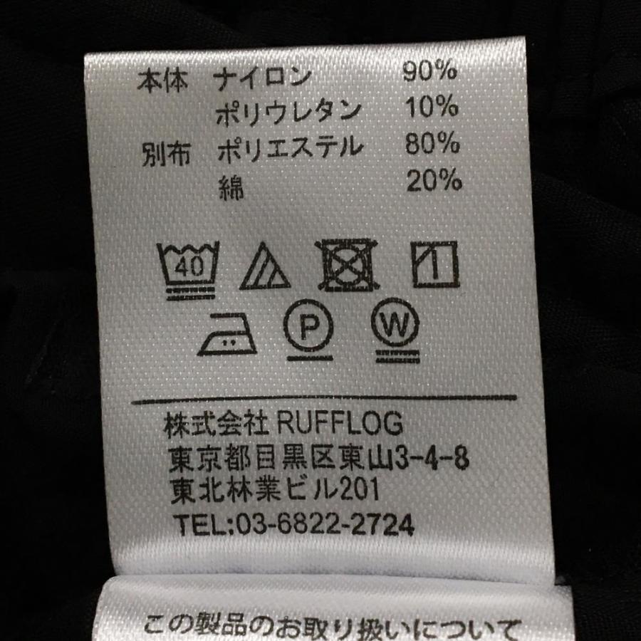 RUFFLOG（ラフロッグ） 【新品】ラフロッグ パンツ 黒 ナイロン ロゴ
