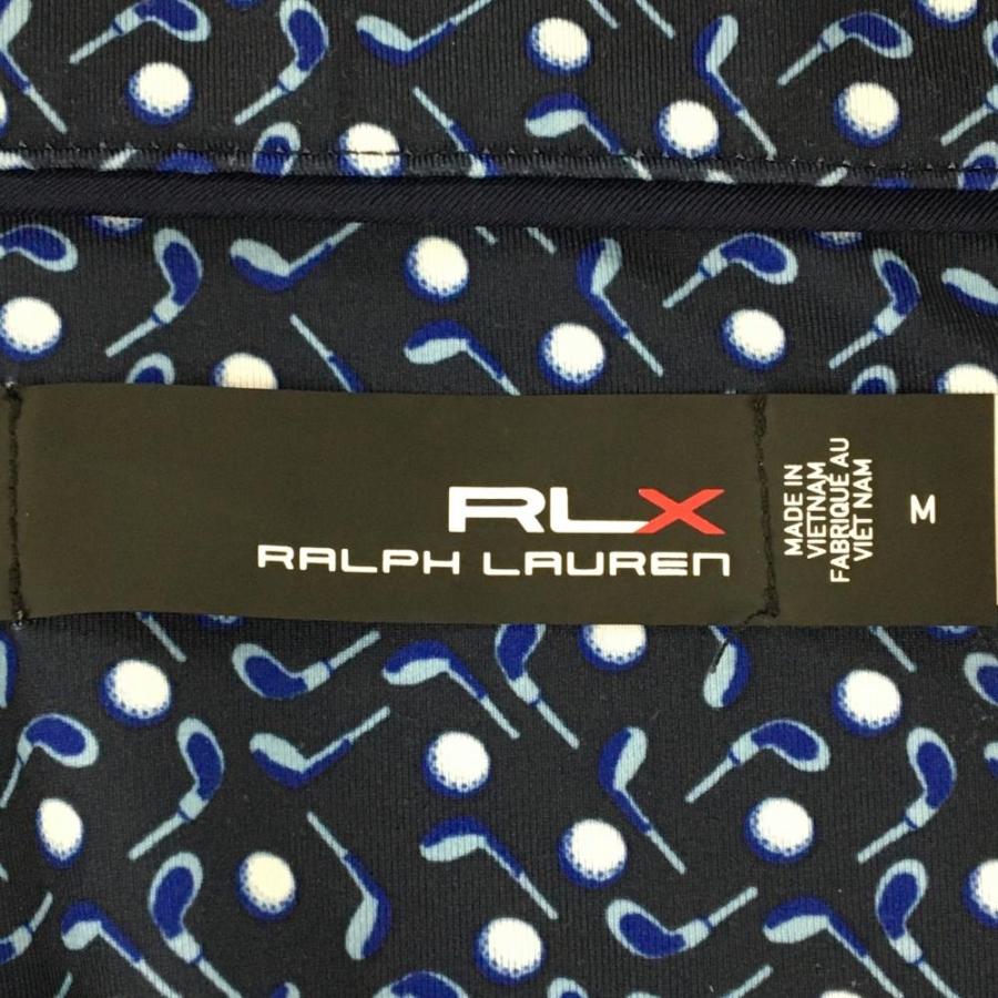 RLX 【超美品】RLXラルフローレン 半袖ポロシャツ ネイビー×白 ゴルフ