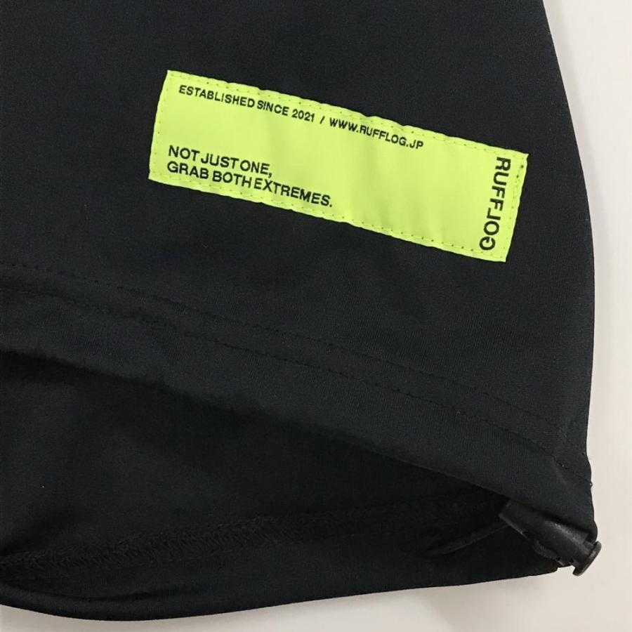 【超美品】ラフロッグ Tシャツ ダークネイビー モックネック 裾ドローコード メンズ L ゴルフウェア 2025年モデル RUFFLOG RUFFLOG（ラフロッグ） 【超美品】ラフロッグ Tシャツ ダークネイビー