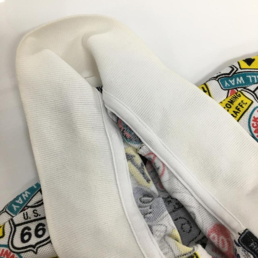 Jack Bunny!!（ジャックバニー） 半袖ポロシャツ 白×マルチカラー 標識