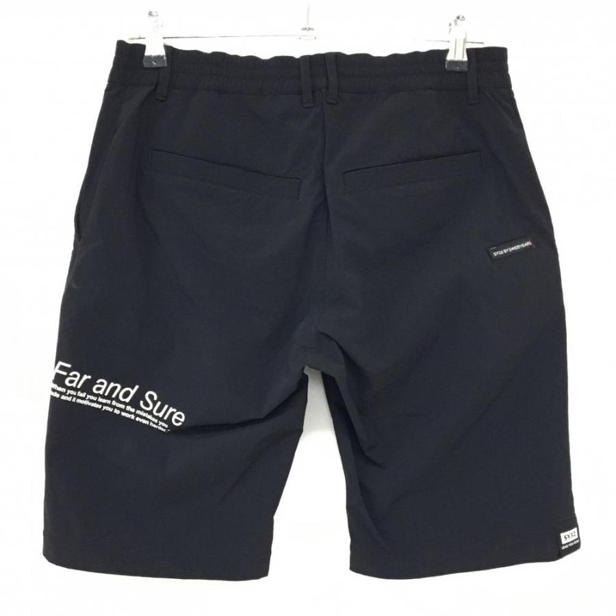 sy32 ハーフパンツ　サイズM メンズ　ブラック　春夏　ゴルフウェア　新品 sy32 ハーフパンツ サイズM メンズ ブラック 春夏 ゴルフウェア 新品