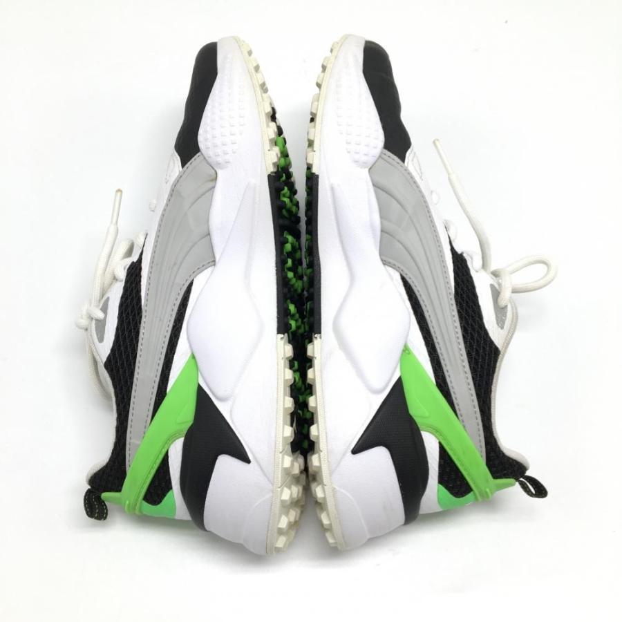 PUMA（プーマ） 【美品】プーマ ゴルフシューズ 白×黒×蛍光グリーン