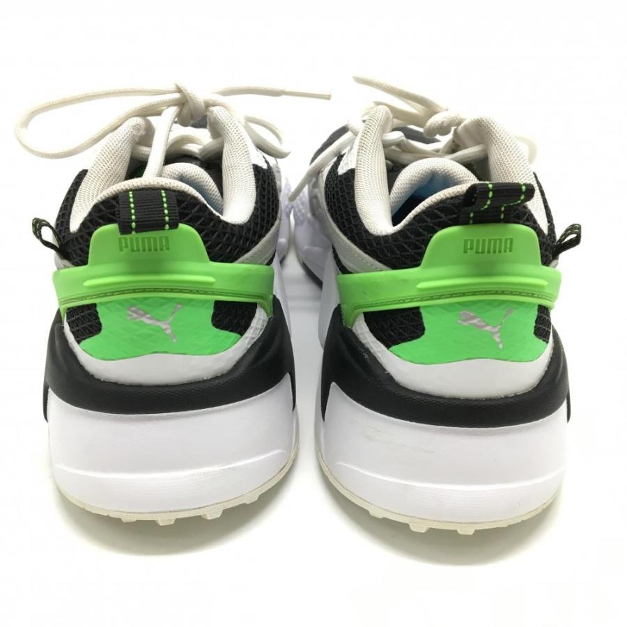 PUMA（プーマ） 【美品】プーマ ゴルフシューズ 白×黒×蛍光グリーン