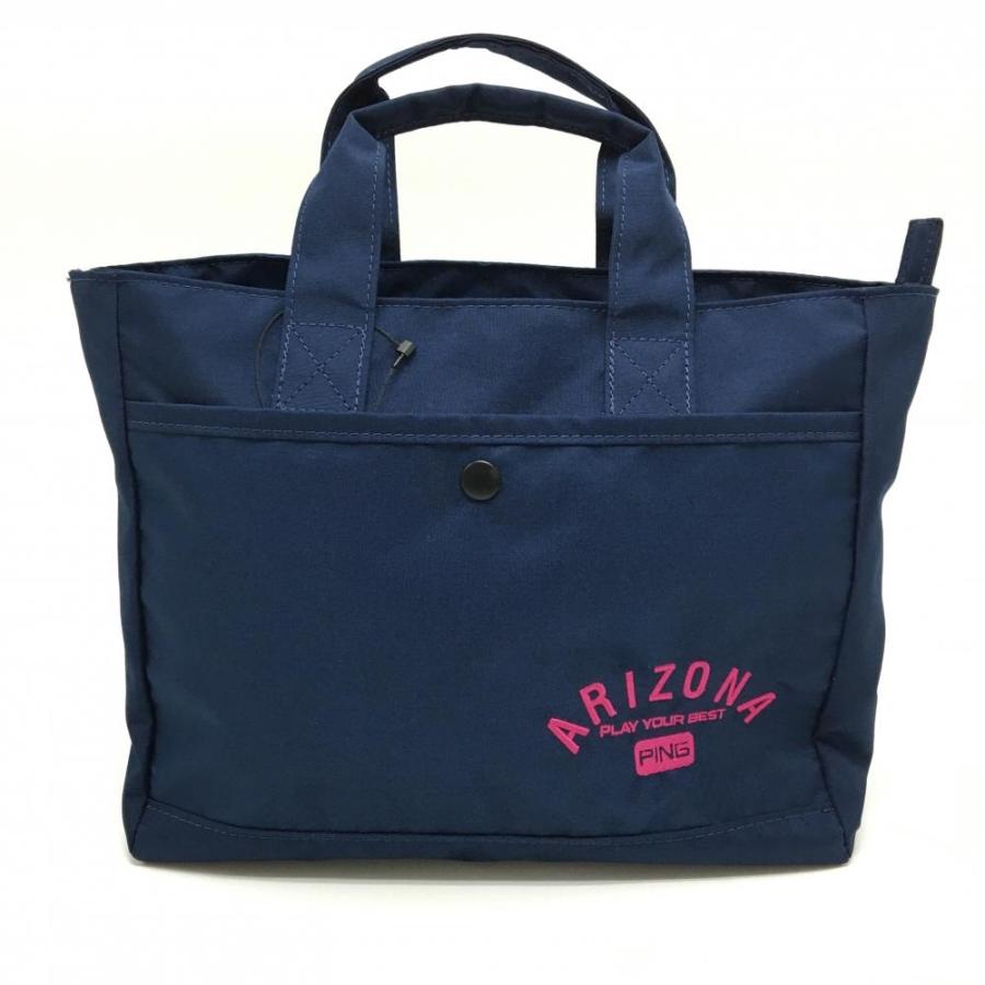 PING（ピン） 【新品】ピン カートバッグ ネイビー×ピンク ロゴ