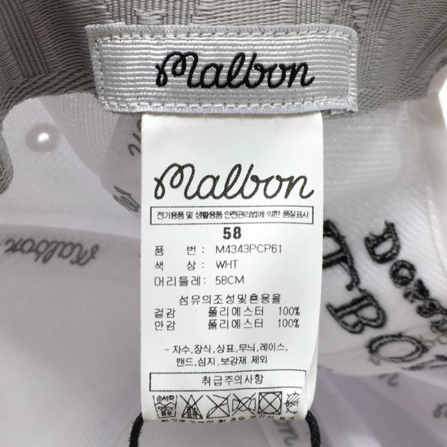 Malbon Golf（マルボンゴルフ） 【新品】マルボン キャップ 白