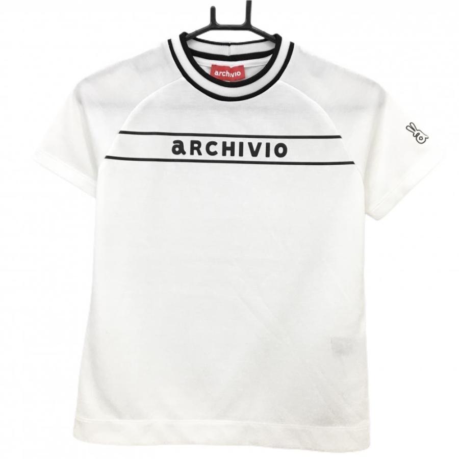 archivio ゴルフシャツ レディース 36 archivio（アルチビオ） 【超美品】アルチビオ Tシャツ 白 胸元ロゴ