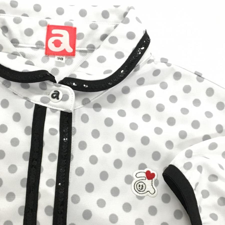 archivio（アルチビオ） 【美品】アルチビオ 半袖ポロシャツ 白×グレー