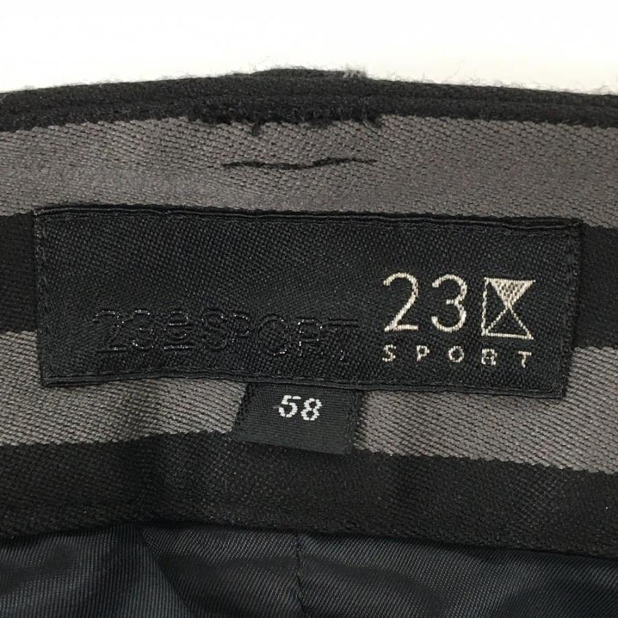 23区GOLF 【超美品】23区スポーツ キュロットスカート グレー×黒