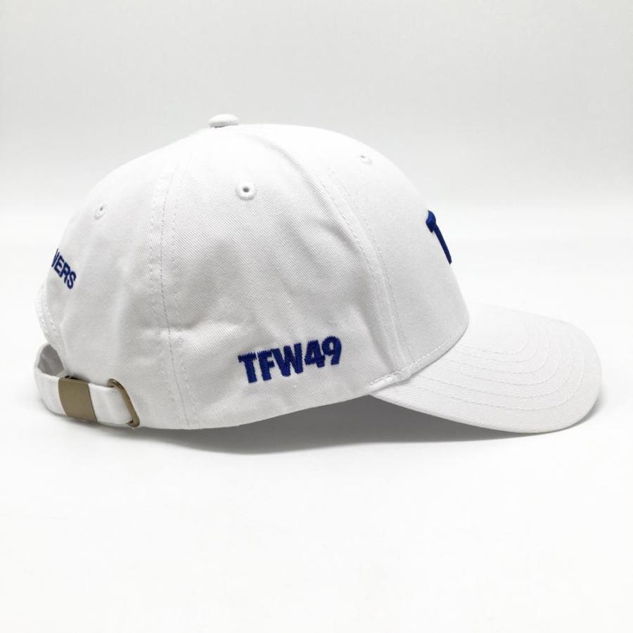 【新品未使用】TFW49 キャップ 2025年コンペ 限定品 フリーサイズ TFW49 キャップ 白×ブルー Baycurrent Classic FREE ゴルフウェア 2025