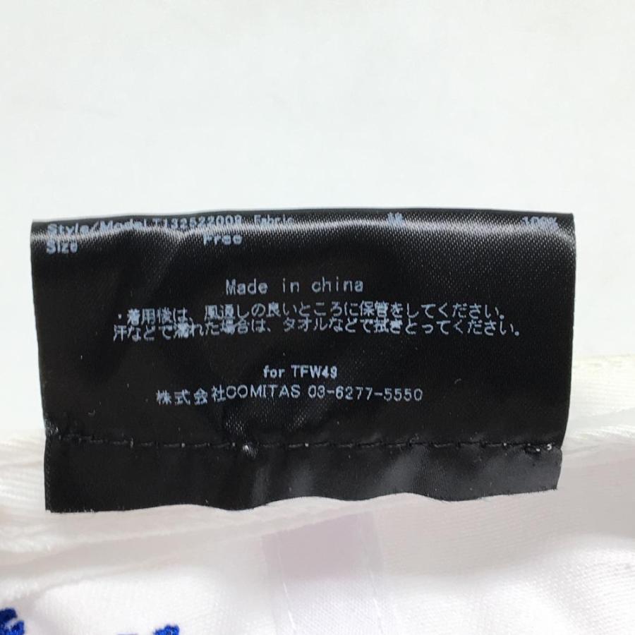 TFW49 キャップ 白×ブルー Baycurrent Classic FREE ゴルフウェア 2025