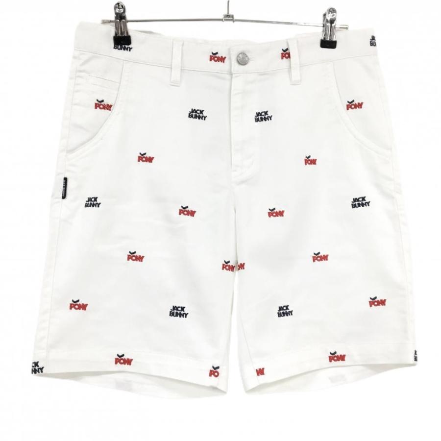 Jack Bunny!!（ジャックバニー） ハーフパンツ 白×ネイビー×レッド