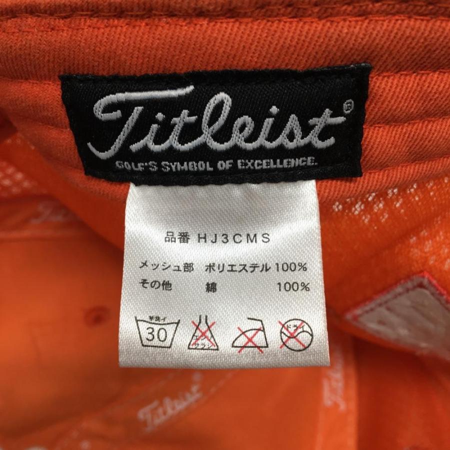 Titleist（タイトリスト） 【美品】タイトリスト キャップ オレンジ×白