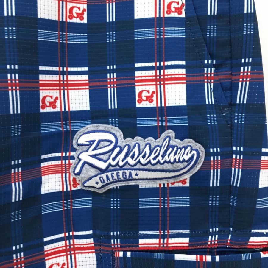 ラッセルノ ゴルフ ハーフパンツ ボーダー 紺 白 赤 メンズ 2XL 7 Russeluno（ラッセルノ） 【新品】ラッセルノ ハーフパンツ ネイビー