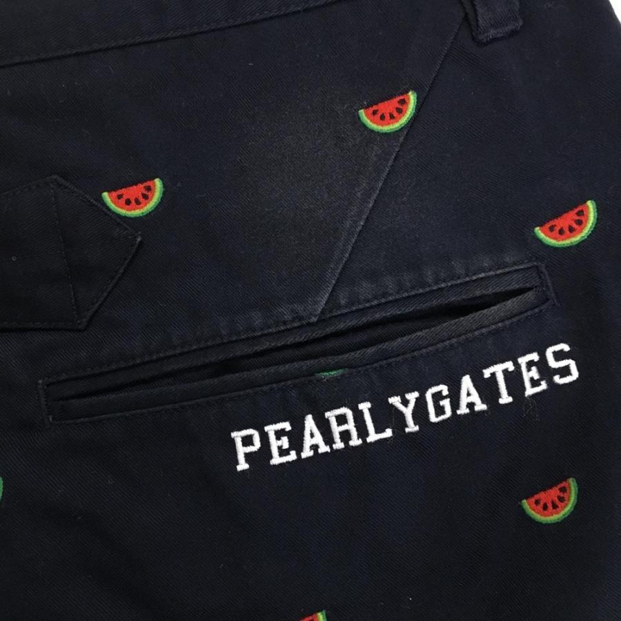 PEARLY GATES（パーリーゲイツ） ハーフパンツ ネイビー×レッド スイカ