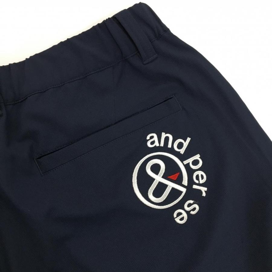 and per se（アンパスィ） 【美品】アンパスィ パンツ ネイビー ロゴ