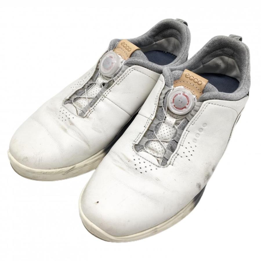 ecco（エコー） ゴルフシューズ 白×グリーン S-THREE BOA 1029146061
