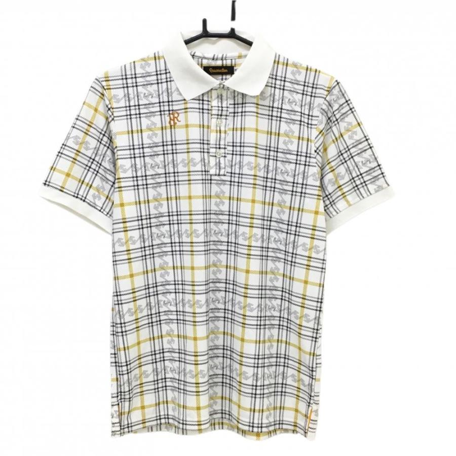 Resurrection 【美品】レザレクション 半袖ポロシャツ 白×黒 格子