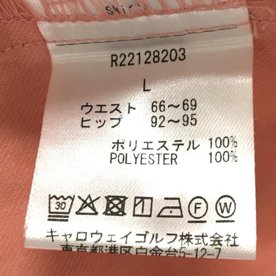 キャロウェイ レッドレーベル ハーフ ショート パンツ ピンク Lサイズ Callaway（キャロウェイ） 【超美品】キャロウェイ レッドレーベル