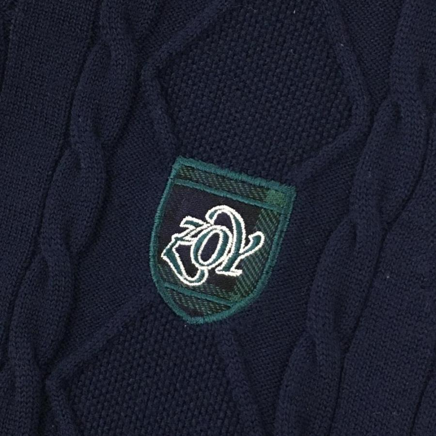 ZOY（ゾーイ） 【超美品】ゾーイ ニットベスト ネイビー×グリーン
