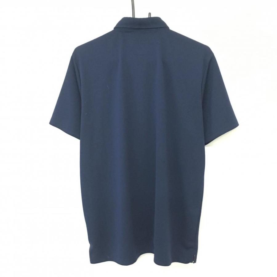 Admiral 半袖Tシャツ ネイビー×レッド　メンズM Admiral（アドミラル） 半袖ポロシャツ ネイビー×レッド ボタンダウン