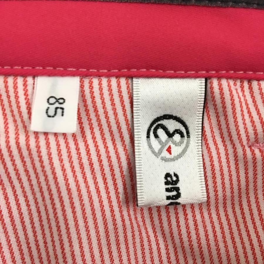 and per se（アンパスィ） パンツ ピンク系 後ろロゴ ストレッチ