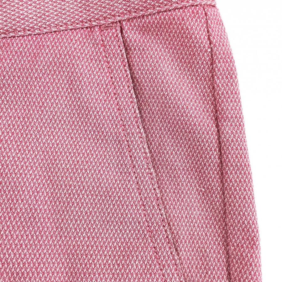 and per se（アンパスィ） パンツ ピンク系 後ろロゴ ストレッチ