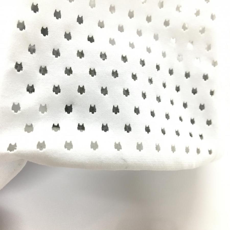 美品】グレイソン キャップ 白 シリコンロゴ パンチング風 ゴルフ