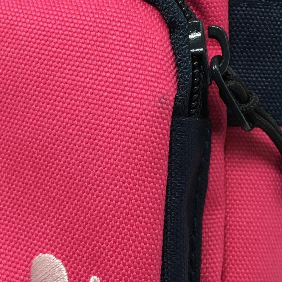 つ*ん様 8 YARDS ピンク カートバッグ　美品 美品】ハチヤーズ カートバッグ ピンク×ネイビー 内外ポケット ロゴ