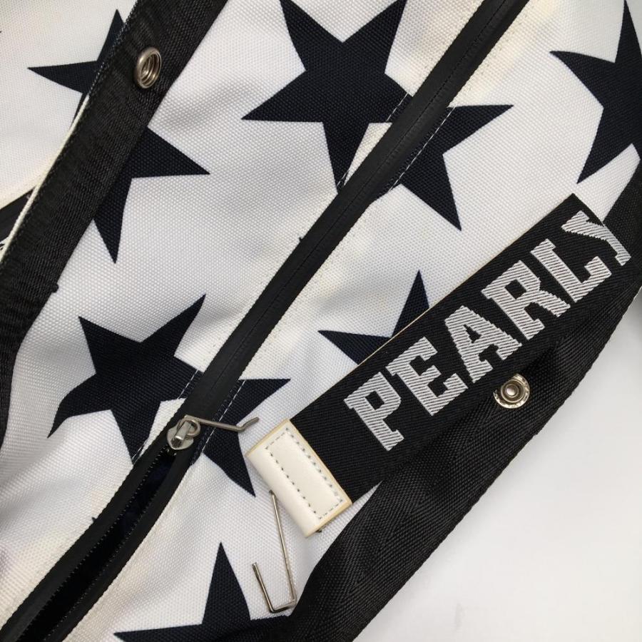 PEARLY GATES（パーリーゲイツ） 2WAYロッカーバッグ 白×黒 星柄