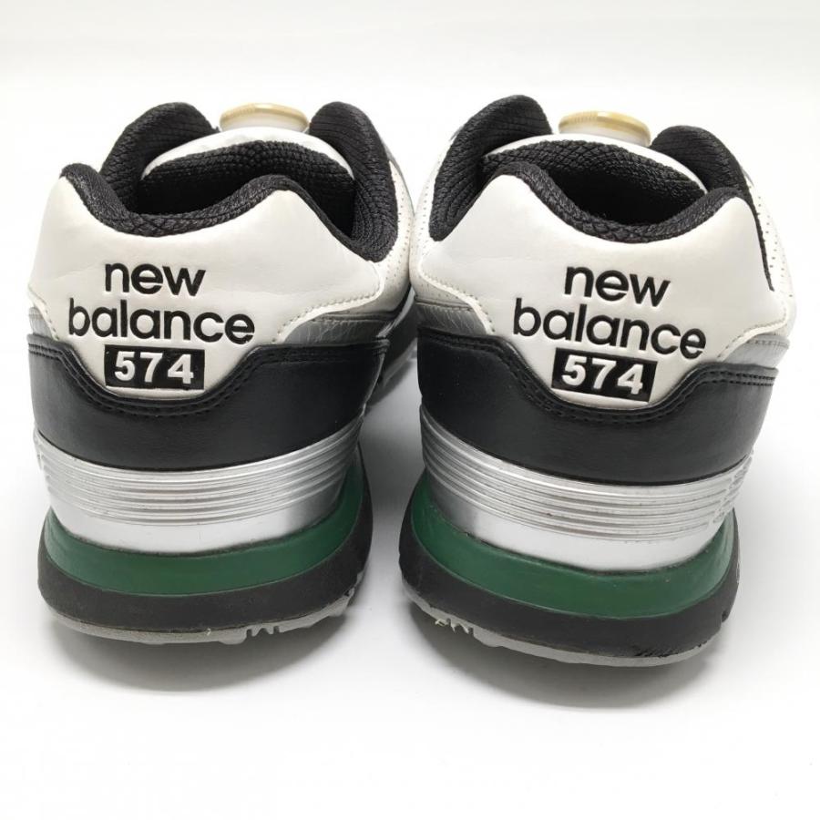 【美品】ニューバランス ゴルフシューズ 白×グリーン MGB574 BOA 収納袋付き メンズ 27.5 ゴルフウェア New Balance New Balance（ニューバランス） 【美品】ニューバランス ゴルフ