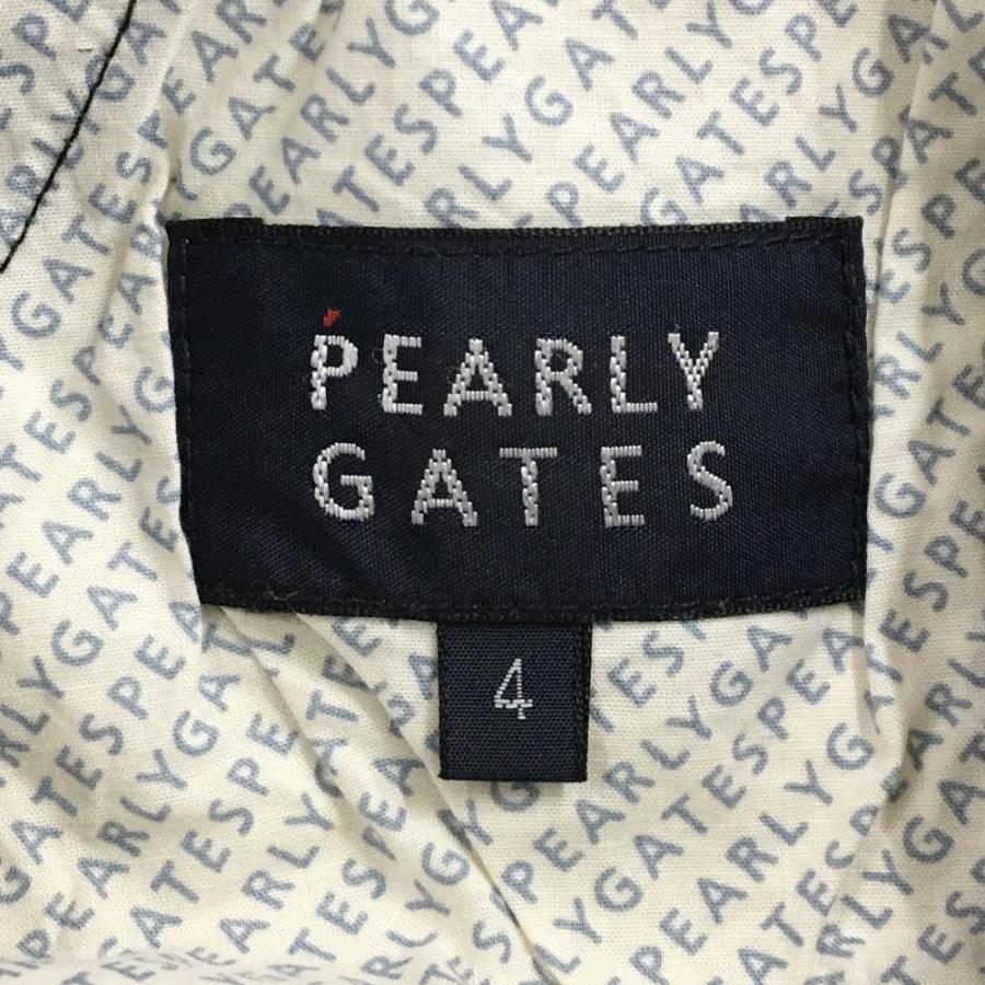 PEARLY GATES（パーリーゲイツ） ハーフパンツ 黒 ロゴレッド刺しゅう