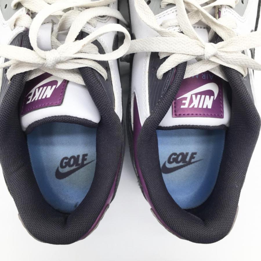 NIKE（ナイキ） ゴルフシューズ 白×パープル DQ4128-155 エアマックス
