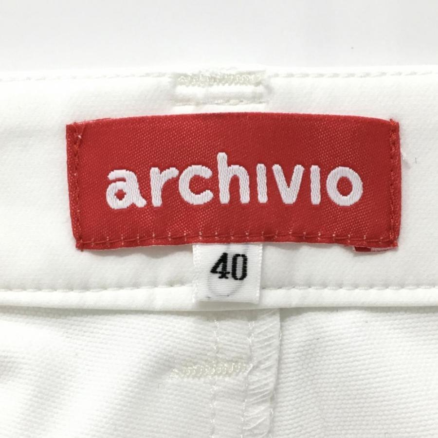 archivio（アルチビオ） 【超美品】アルチビオ パンツ 白 ストレッチ