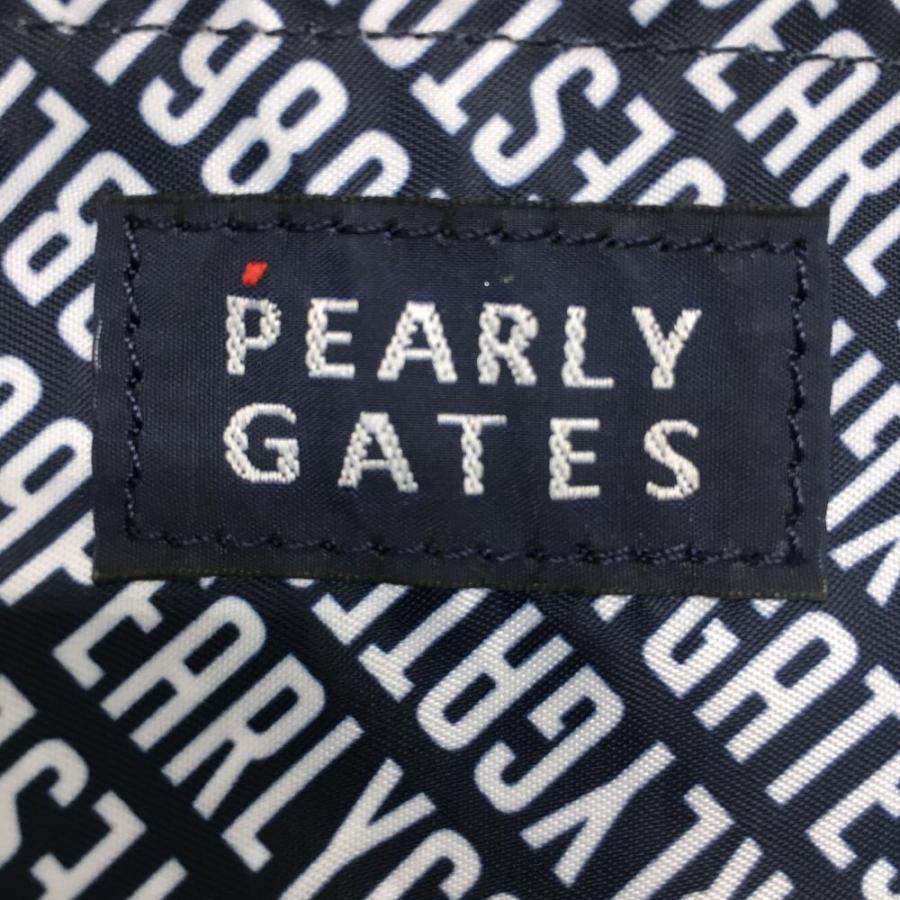 PEARLY GATES（パーリーゲイツ） マルチポーチ ネイビー×白 内側総柄
