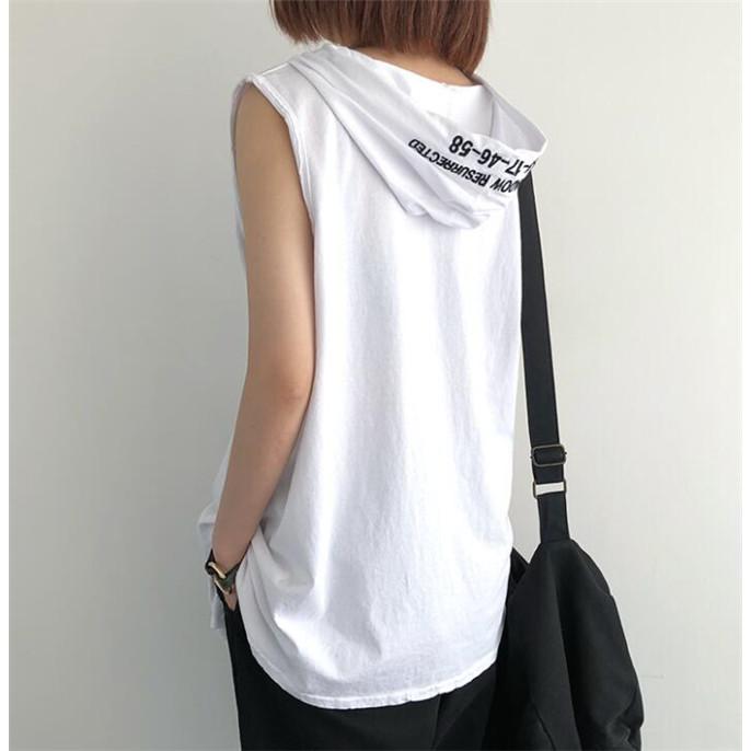Tシャツ レディース ノースリーブ フード付き ベスト カットソー 着痩せ トップス 夏 One レオレオ 通販 Yahoo ショッピング