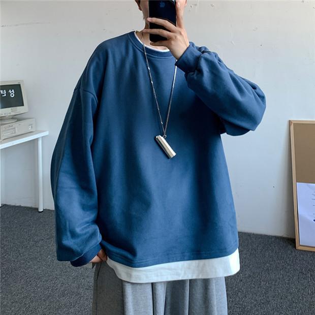 パーカー メンズ ハンサム 重ね着 春 秋 シャツ 学生 トップス Zfhmzm30 レオレオ 通販 Yahoo ショッピング