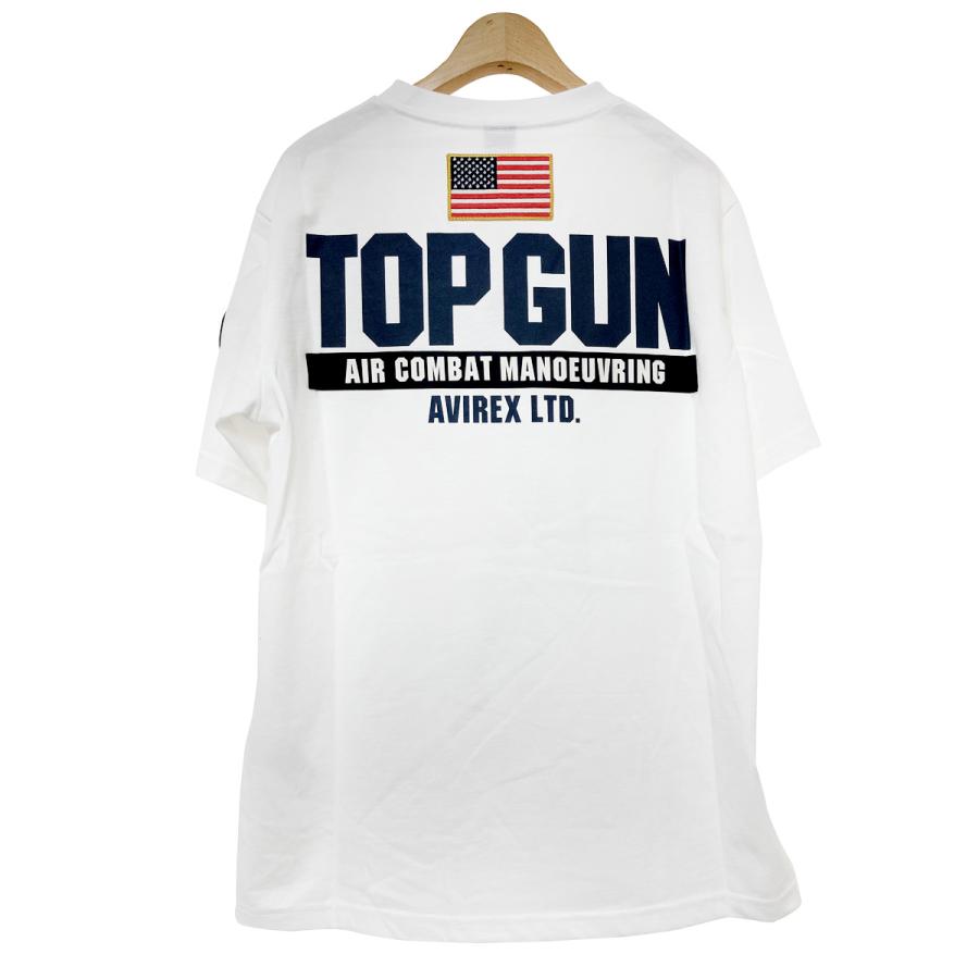AVIREX アヴィレックス 6123462 S/S TOP GUN PATCH&PRINT TEE Tシャツ ミリタリー トップガン ロゴ