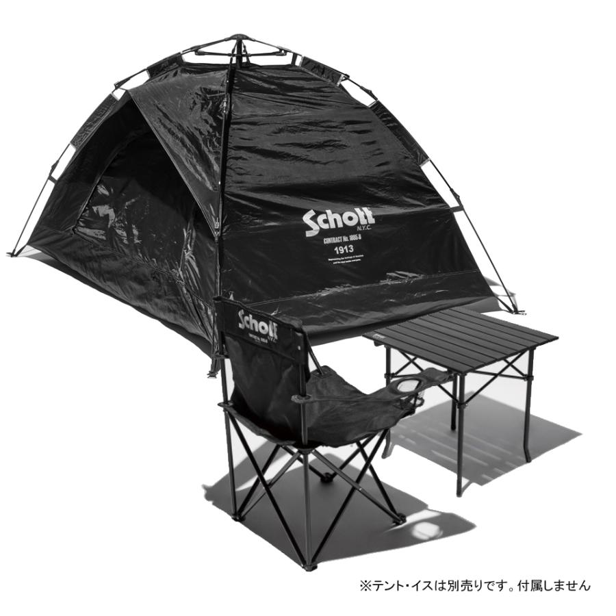 Schott 折り畳みテーブル　ショット　ブラック　キャンプ　インテリア　珍しい Schott 折り畳みテーブル ショット ブラック キャンプ
