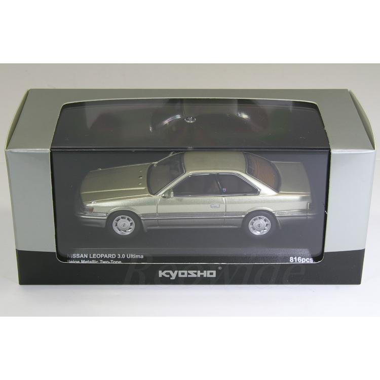 京商 1/43 日産 レパード 3.0 ウルティマ 1986 ベージュ ツートン