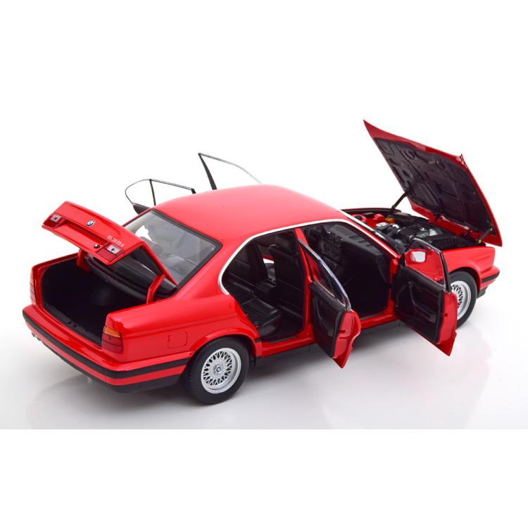 ミニチャンプス 1/18 BMW 535i E34 1988 レッド : 寝具・インテリアの